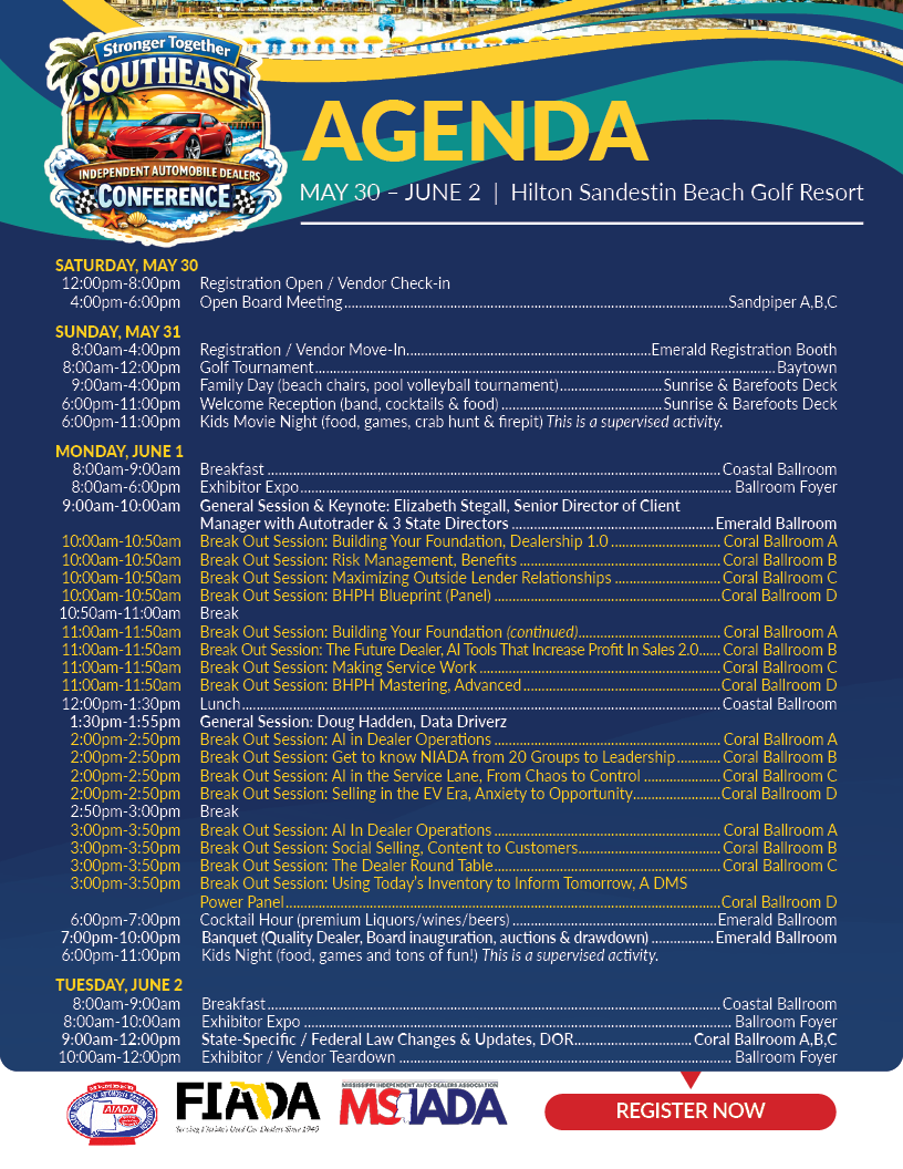 2026 Southeast Conference Agenda