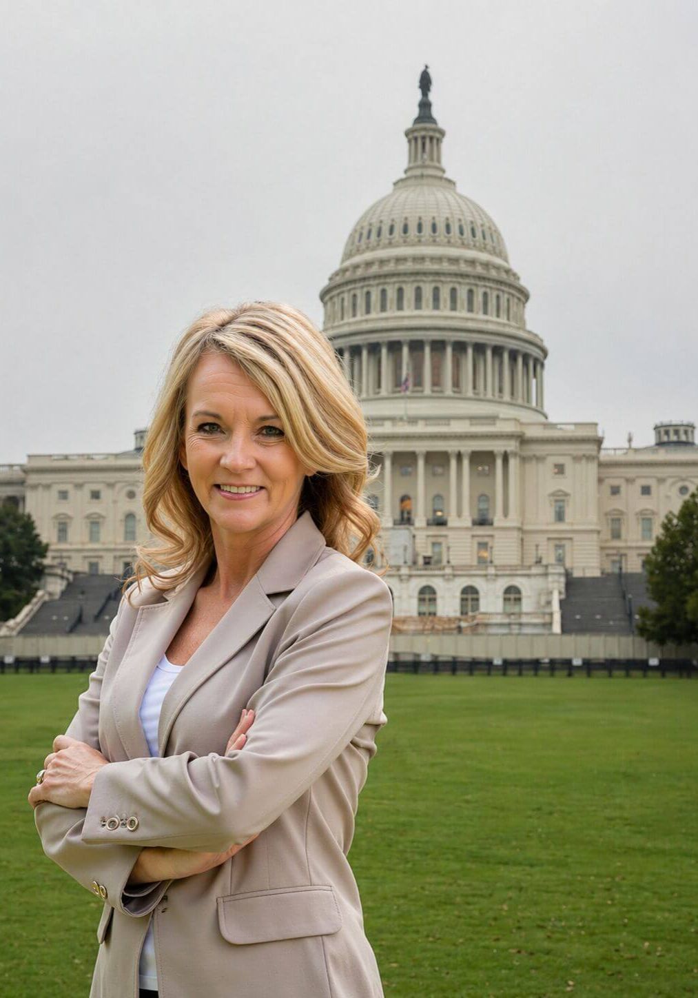 Dianne Dunlap portrait outside of capitol